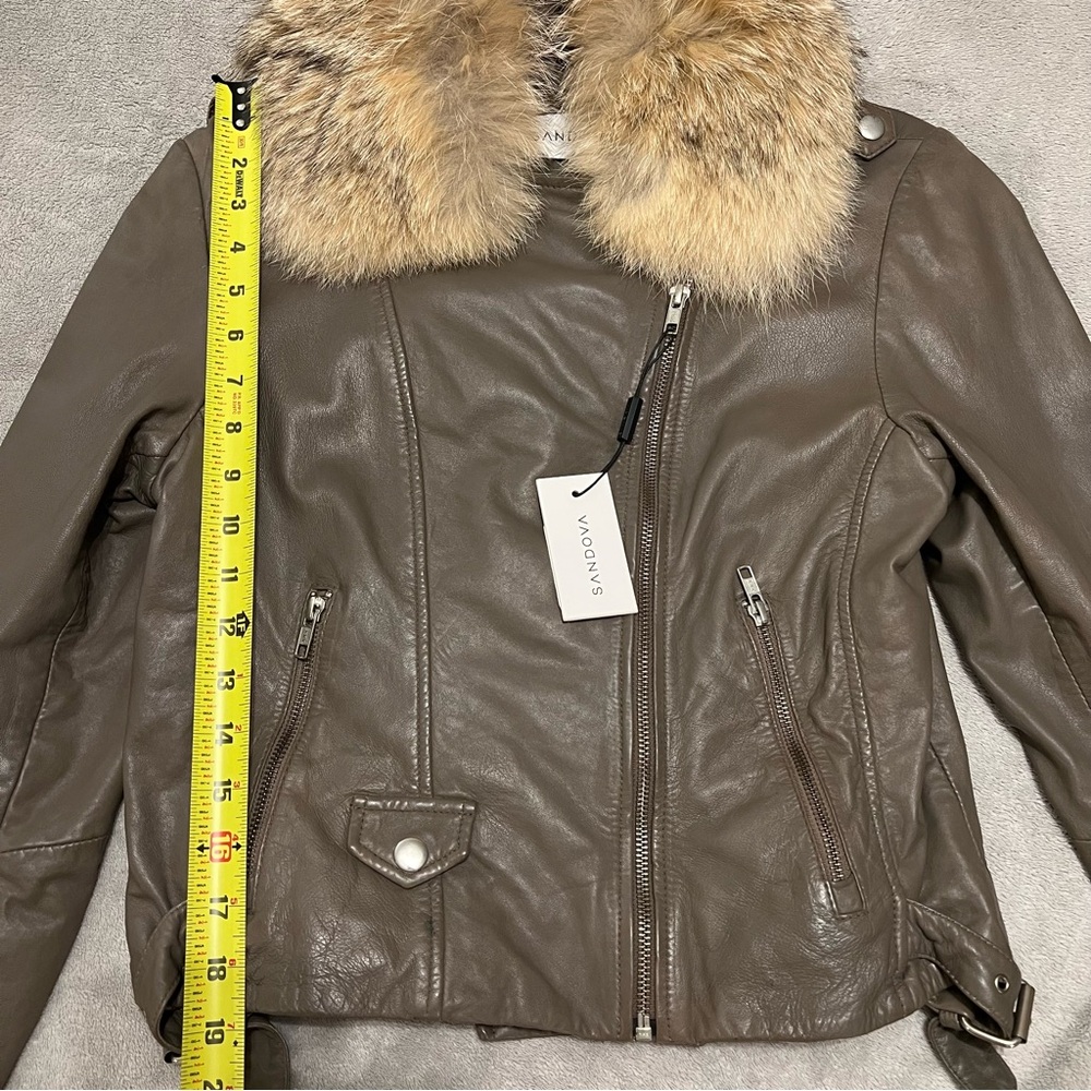 Gray Leather Jacket - image 6